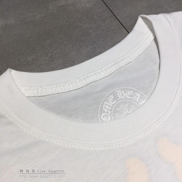 ChromeHeart黑色短袖衣 19春夏新款 ChromeHeart白色T恤 男男同款  tzy1777